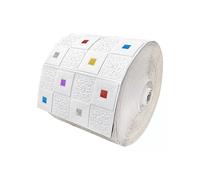 Rouleau de papier peint autocollant mural 3D DIY, blanc, bleu, rose, gris, bloc de mousse souple, décoration murale pour cuisine, chambre, maison, étanche~0521