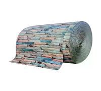 Rouleau de papier peint autocollant mural 3D DIY, blanc, bleu, rose, gris, bloc de mousse souple, décoration murale pour cuisine, chambre, maison, étanche~0523