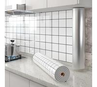 Rouleau de Papier Peint Autocollant Mural Effet Marbre 2 MM PVC | Panneau Revetement Mural Decoratif 3D Adhésif Imperméable pour Cuisine Salle de Bain Douche, Amovibles