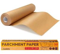 Rouleau de papier sulfurisé, 38 cm de large et 34 mètres de long, papier sulfurisé non blanchi en rouleau d'une surface de 13 m²