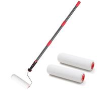 Rouleau de Peinture, 180 cm, Barre Télescopique, Rouleau de Peinture Multifonction, Kit avec Maison, Rouleau de Peinture en Acier Inoxydable, Pour Murs et Plafonds