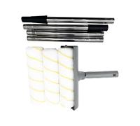 Rouleau de peinture - Accessoires d'équipement de peinture professionnel - Rouleau de peinture ergonomique avec manche télescopique pour murs, meubles et plafonds, décoration intérieure, projets de