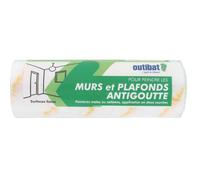 Rouleau de peinture Outibat bi-matière anti-goutte pour murs et plafonds - Largeur 180mm - Noir