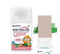 Rouleau de peinture | Petit rouleau de pinceau avec peinture | Outil de peinture murale 2 en 1 lavable en toute sécurité pour salon, salle de bain, salle à manger, toilettes, cuisine