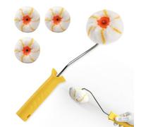 Rouleau de peinture pour coins avec étrier, rouleau de spatule pour mastic | Rouleau pour enduits, Rouleau d'angle pour coins intérieur/plafond, plaques de plâtre et coins difficiles d'accès