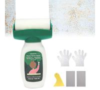 Rouleau de peinture pour réparation murale, rouleau de peinture murale, rouleau de 500 g, avec pâte de réparation murale, brosse à rouleau, peinture pour rayures, taches, graffitis - Blanc