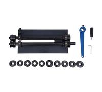 Rouleau de Perles de Fabrication de Tôle, Outil D'évasement de 18 Pouces, Machine À Perler avec 6 Matrices, Kit Rouleau Perles Machine Formage Rotative Feuilles Métal pour Renforcer Types Panneau