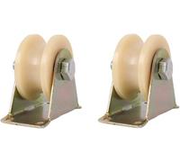 Rouleau de portail coulissant, roue à rainure de Type U, roulette rigide robuste, roulettes pivotantes en Nylon, poulie(50mm/2in)