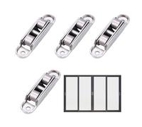 Rouleau de porte | Poulie de fenêtre de remplacement, silencieux, en de zinc, angle réglable, double roue pour chambre à coucher, balcon, cuisine, terrasse, salon