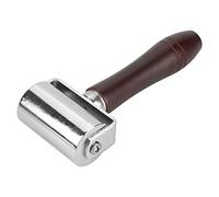 Rouleau de presse en cuir, rouleau à laminer colle bois haute teneur carbone poignée bois outil travail cuir, 60 mm for artisanat cuir