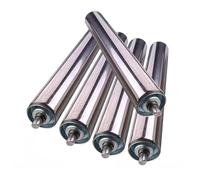 Rouleau de rechange non motorisé Paquet de 5 rouleaux convoyeur en acier inoxydable, 1 à 2 pouces diamètre, plusieurs longueurs(Dia 1in/25mm,L 5.9in/150MM)