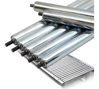 Rouleau de rechange non motorisé Rouleaux de convoyeur remplacement en acier inoxydable, paquet 5, plusieurs tailles, installation facile, sans puissance(Dia 50mm/2'',L 950MM(37.4in))