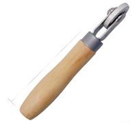 Rouleau de réparation de pneu avec poignée ergonomique en bois - Roue de vulcanisation professionnelle pour réparation de chambre à air et tampon sur pneus de voiture, vélo, camion, 7 mm, 20 mm, 44 mm