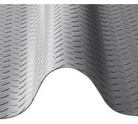 Rouleau de revêtement de sol pour garage, 2,28 x 6,1 m Tapis de sol pour garage, tapis de protection en PVC épais de 2,2 mm avec motif losange et ruban adhésif double face, antidérapant, facile à nett