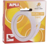 Rouleau de ruban adhésif double-face transparent - 15mmx20m - Travaux manuels / Loisirs créatifs