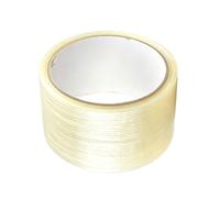 Rouleau de ruban adhésif transparent pour emballage de filament, 20 m x 50 | La texture en fibre de verre prend en charge les travaux de déménagement de fermeture de carton de groupement de lots