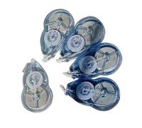 Rouleau de ruban correcteur 5 pièces, 20 m x 5 mm, bandes correctrices à séchage rapide, 100 m total, pour l ' écriture, fournitures scolaires et de bureau, ruban haute capacité