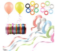 Rouleau de ruban de ballons 10 mètres/rouleau, fournitures de décoration de fête d'anniversaire, accessoires de mariage, bricolage, corde de ballon de 5mm, rubans colorés en Satin Red