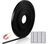 Rouleau de ruban de séparation magnétique pour tableau blanc 8 m x 6 mm, bande de film PVC noir pour lignes de grille de tableau blanc