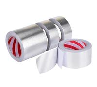 Rouleau de ruban en feuille d'aluminium Bande de papier d'aluminium en fibre de verre, scellant ignifuge haute température for toits, camping-cars, bateaux, plusieurs tailles(20mx0.15mmx50mm)