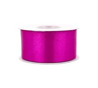 Rouleau de Ruban Satin 25 m x 38 mm - Décoratif pour Cadeau, Mariage, Baptême, Anniversaire - 4 cm Purpur 400