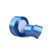 Rouleau De Rubans En Satin, 25 Mètres/rouleau, 6/10mm, 1 Pièce, Décoratif Mariage, Boîte-cadeau, Ceinture D'emballage, Bricolage Artisanat, Ruban Fita Cetim for Gâteau(Diamond blue,6mm)