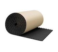 Rouleau de tapis d'isolation de voiture, 10 mm, insonorisant pour voiture, van - Mousse à cellules fermées - Auto-adhésif - Imperméable - Isolation acoustique - 200 x 50 cm