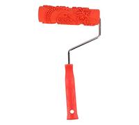 Rouleau de Texture en Caoutchouc pour Gaufrage, Brosse à Peinture Murale avec Poignée Ergonomique, Outil de Décoration DIY pour Motifs Artistiques, Peinture Acrylique, Enduit, Rén