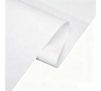 Rouleau de Toile de Coton Prête à l'emploi, Grain Fin, Support pour Peinture à l'huile Acrylique Gouache, Toile de Fond pour Artisanat et Protection(Size:W0.57 * 50m)