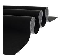 Rouleau de Toile,Toiles à Peindre Rouleau de toile for beaux-arts, mélange de coton et de lin blanc et noir, toile vierge for peinture à l'huile, peinture acrylique, fournitures d'art, 0,57 x 5 m(Blac