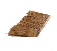 Rouleau de toit de chaume artificiel en polyéthylène - 100 x 50 cm - Décoration réaliste pour bar, hôtel, jardin, extérieur - Ambiance rustique (jaune pot)
