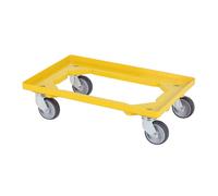 Rouleau de transport SARO 600x400 jaune, modèle TRGE jaune