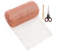 Rouleau de treillis en cuivre, filet de protection contre les souris en | double couche, barrière flexible multifonctionnelle pour limaces, cache-trous pour sceller