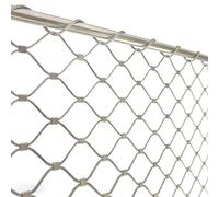Rouleau de Treillis métallique en Acier, Filet de Corde en Acier Inoxydable 304, Fil argenté 1.5mm, Maille 5cm(200x600cm)