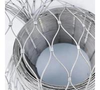 Rouleau de Treillis métallique en Acier, Grillage de Corde l'acier Inoxydable 304 for des Tailles Multiples argentées barrière(50x1000cm)