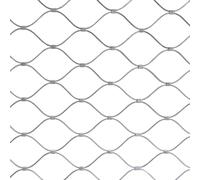 Rouleau de Treillis métallique en Acier, Maille de clôture en Corde Acier Inoxydable 304, Plusieurs Tailles argentées(0.5m x 8m)