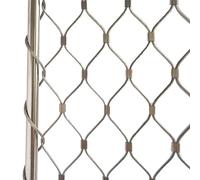 Rouleau de Treillis métallique en Acier, Maille de clôture en Corde Acier Inoxydable 304, Plusieurs Tailles argentées(0.5m x 2m)