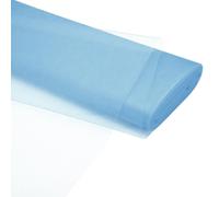 Rouleau de tulle, 137 cm x 40 m, polyester, gris-bleu, pour la décoration et le bricolage