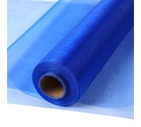 Rouleau de tulle en organza transparent pour chemin de table, chaise de mariage, décoration de table, loisirs créatifs (bleu roi) - 30 m x 30 cm