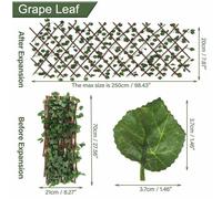 Rouleau De Végétation Artificielle Pour Clôture, Faux Lierre Et Fausses Feuilles Pour Brise-Vue, Fausse Haie, Décoration De Jardin Ou De Balcon