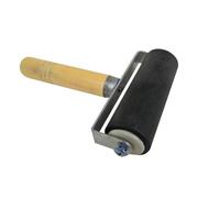 Rouleau D'impression En Caoutchouc, Bloc De Bois, Rouleau De Brique En Caoutchouc Dur De Luxe, Cadre En Acier Robuste, Outil D'artisanat D'art Pour Enfants