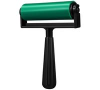 Rouleau d'Impression en Caoutchouc pour Estampage Vert 10cm | Rouleau Linogravure, Outil d'Estampage pour Peinture, Bricolage, Gomme et Plastique, 15x10x3cm
