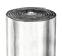 Rouleau d'isolant 5mm, Isolation en aluminium autocollante avec revêtement en caoutchouc, isolation thermique et acoustique, barrière de vapeur pour chauffage, caravane, fenêtres, toit, sol (40cm x