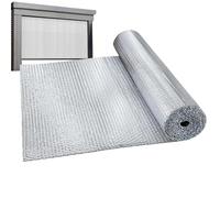 Rouleau d'Isolation en Feuille Réfléchissante,Feuille Isolante Thermique Résistante aux Intempéries - Rouleau d'Isolation Réflective Double | Pour Camping-car, Toit, Porte De Garage, Camion Et