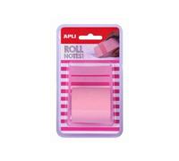 Rouleau Distributeur De Notes Autocollantes 50 Mm X 8 M Rose Pastel Apli 18192.