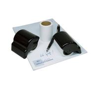 Rouleau effaceur plastique WEDO noir avec rouleau buvard intégré - modèle 80201