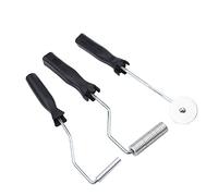Rouleau Enduit, Rouleau A Enduire, Rouleau de plastification Rouleau de résine de fibre de verre Rouleau de peinture Mélangeur de peinture Mélangeur 3Pcs Rouleau Debulleur Rouleau Debulleur Ragreage