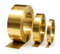 Rouleau Feuille Laiton 0,5mm Longueur 1000mm Largeur 5mm-400mm Bande Métal Flexible Plaque Fine Pour Bricolage Gravure Bijoux Maquette Décoration Réparation Électrique(0.5 * 35 * 1000mm)
