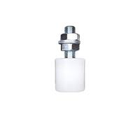 Rouleau Guide Avec Palier pour Portails Coulissants 40x44 Galvanisé/Nylon Supérieur M16 Boulon à Filetage Stockés