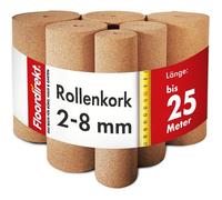 Rouleau isolant thermique et acoustique liège mur / sol, 3 mm d'épaisseur, 100 x 500 cm